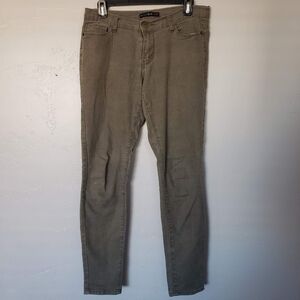 Red Blue Denim 5/6 Olive Green Skinny Jeans Casual Pants